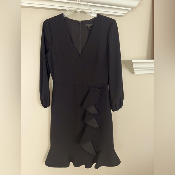 JCrew faux wrap flounce dress - Picture 1 of 6